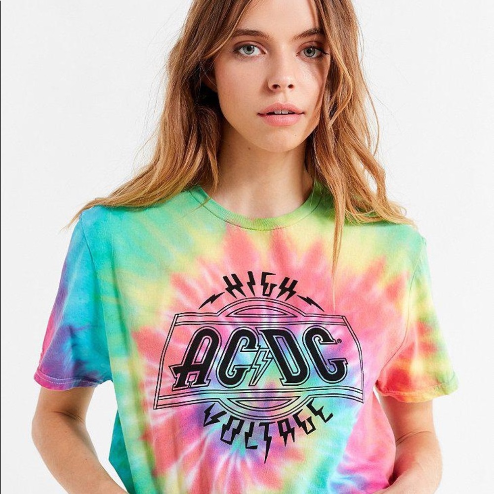 ac dc tie dye shirt
